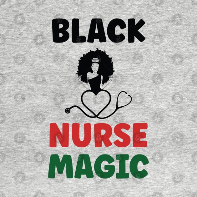 Black Nurse Magic, Nurse, Black Women, Afro Puff, Black Hair, Natural Hair by UrbanLifeApparel